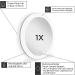 Zadro 4 Round LED Makeup Travel Mirror with Rechargeable Light - Compact & Portable - Buy Online on SooperMarket.com