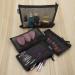 6-Piece Cosmetic Pocket Set - A5 & A6 Black Zip Bags for Travel | Stylish Pencil Case & Hanging Organizer - Buy Online on SooperMarket.com