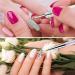 ANGENIL 5 Pcs Double Ended Nail Art Liner Brushes Set - Manicure Care Tool for Acrylic UV Gel, 3D Glitter, Dotting, and Painting - DIY Nail Designs - Buy Online on SooperMarket.com