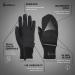 TrailHeads Women's Touchscreen Convertible Running Gloves - Black S/M - Buy Online on SooperMarket.com