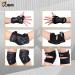 JBM Adult BMX Bike Knee Pads Elbow Pads Wrist Guards Set - Black | Protective Gear for Biking, Riding, Cycling, Multi Sports, Scooter, Skateboard - Buy Online on SooperMarket.com