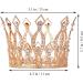 Rhinestone Crystal Crown Cake Topper - Handmade Tiara for Baby Shower, Birthday, Wedding - Rose Gold - Buy Online on SooperMarket.com
