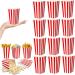 100 Pcs Popcorn Boxes Mini Paper Popcorn Box Container for Movie Night Decorations White and Red Stripes in Popcorn Concession Equipment & Supplies - Buy Online on SooperMarket.com