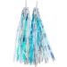 Kasteco 2 Pairs Bicycle Tassel Ribbons - Blue/Silver & Hot Pink/Silver | Bike Handlebar Streamers for Scooters - Buy Online on SooperMarket.com