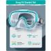 Seovediary Snorkel Set for Adults | Anti-Fog Panoramic Swim Mask & Dry Top Snorkel Kit | Green & Transparent | Perfect for Snorkeling & Scuba Diving - Buy Online on SooperMarket.com