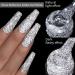 MIZHSE Reflective Glitter Gel Polish Set - Silver Colorful Glitter | Christmas Nail Art Varnish Manicure Kit for Beginners | Soak Off LED Lamp Included - Buy Online on SooperMarket.com