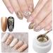 Metallic Painting Gel - 3PC Mirror Metallic Nail Polish - 3D Metal Painting Gel Reflective High Shine Nail Polish - Super Glossy Soak off UV/LED Nail Gel (Silver Gold Rose Gold) - Buy Online on SooperMarket.com