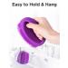 HEETA Hand-Held Body Shower Brush 2-Pack - Soft Silicone Body Scrubber for Gentle Exfoliation - Bath Brush for Men, Women, Kids - Suitable for All Skin Types - Black & Purple (Set of 2) - Buy Online on SooperMarket.com