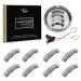 Dual Magnetic Eyelashes  Magnetic Eyelashes without Eyeliner or Glue  Light weight & Easy to Wear  Best 3D Reusable Eyelashes with Applicator (WITHOUT EYELINER)