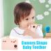 Yajexun Silicone Bite Rings for Toddlers | Chew Toy in Camera Shape - Soft Pink for Boys & Girls (3+ Months) - Buy Online on SooperMarket.com