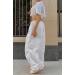 FEOYA Women Baggy Cargo Pants Drawstring Loose Straight Leg Hip Hop Parachute Pant - Y2K Egirl Joggers - White (Size Small) - Buy Online on SooperMarket.com