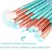11 Pieces Mermaid Makeup Brushes Set Professional Foundation & Concealer for Flawless Cosmetics | International Shipping Available - Buy Online on SooperMarket.com