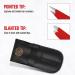 Professional Stainless Steel Precision Tweezers Set - 2 Pcs for Eyebrows, Ingrown Hair, Facial Hair Removal - Red - Buy Online on SooperMarket.com
