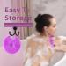HIEERBUS Silicone Body Scrubber Gentle Exfoliating Body Scrubber in Shower Silicone Loofah with Easily Lather Bristles Long Lasting and More Hygienic Than Traditional Shower Loofah 1 Pack Purple - Buy Online on SooperMarket.com