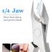 Professional 1/2 Jaw Cuticle Cutter Cuticle Nipper Stainless Steel Manicure Feet Hands Ingrown Toenail Cuticles Cuticle Scissors (Light Blue) - Buy Online on SooperMarket.com