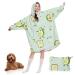 Portable ceiling hoodie oversized sweatshirt with hoods and bags cozy warm Hoddie ceiling for adults gifts for women avocado light green adult avocado light green unit size