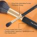 MAANGE 10-Piece Travel Makeup Brushes Set with Case - Foundation Kabuki Blush Eyeshadow Brushes, Sponge, and Cleaner (Blackgold) - Buy Online on SooperMarket.com
