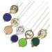 PLAFOPE Disfuser Necklace 5pcs Aromatherapy Necklace Essential Oil Aroma Diffuser Necklace Car Women Choker Alloy Perfume Miss