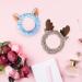 Buy 4-Pack Make-Up Hair Bands for Women | Stylish Cosmetic Bands for Makeup & Shower Blue White Light Gray & Black - Buy Online on SooperMarket.com