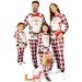 PATPAT Family Matching Christmas Pajamas Tree Snowflake and Letters Print Sleepwear Long-sleeve Pajamas Sets Family Xmas Outfits Kids 6-7 Years Colorblock