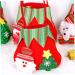 CHILDWEET 4pcs Christmas Candy Bag Xmas Candy Xmas Presents Pouches Xmas Bag Holder Brushed Cloth Snack - Buy Online on SooperMarket.com