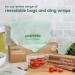 Compostic Home Compostable Cling Wrap - Eco Friendly Reusable Food Wrap, 150 SQ.FT (2 Pack) - Buy Online on SooperMarket.com