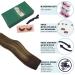 GOO GOO Balayage Chocolate Brown to Caramel Blonde Human Hair Extensions - 16 Inch Invisible Wire Hairpiece - Buy Online on SooperMarket.com