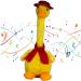 Dariicha Talking Dancing Duck Toy - Repeat what you say Fun Sing and Dance Features Ideal Christmas Decoration and Enthralling Kids' Toy for Endless Entertainment and Festive Cheer in Your Home 1 Red Bandana