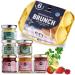 Gepp's delicatessen "Tasting-Box Brunch" I Gourmet Gift Korb for Women & Men with 6 delicious breakfast delicacies I gift idea for the brunch with spices & spreads tasting box brunch