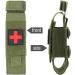 Yoncono Tactical Molle Tourniquet Holder | Portable Military First Aid Bag & Trauma Scissor Pocket - Army Green - Buy Online on SooperMarket.com