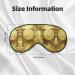 SSIMOO Gold Pineapple Eye Mask - Soft Breathable Sleep Patch for Women | Perfect for Travel & Relaxation - Buy Online on SooperMarket.com