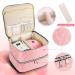 Nail Polish Organizer Case - Holds 42 Bottles, Double-Layer Storage with Adjustable Dividers - Portable Pink Bag for Manicure Tools - Buy Online on SooperMarket.com