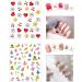 16 Sheets 3D Nail Stickers with Tweezer - Self-Adhesive Floral Nail Decals for Women Kids & Girls | Stylish Manicure Accessories - Buy Online on SooperMarket.com