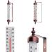 Stylish Bronze Outdoor Thermometer - Perfect for Garden Wall Greenhouse & Garage | Easy to Hang - Buy Online on SooperMarket.com