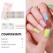 Semi Cured Gel Nail Strips Gel Nail Stickers - 20 Pcs Nail Stickers for Nail Art Soft Self-Adhesive Gel Nail Wraps Easy Apply & Remove for Salon-Quality Manicure Kit (UV/LED Lamp Required) (BSS-0364) - Buy Online on SooperMarket.com