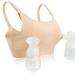 Hands Free Pumping Bra Hands-Free Breast Pump Bra Nursing Bras for Pumping Adjustable Breast-Pumps Holding and Nursing Bra,Beige,Medium Beige Medium