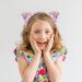 Fishdown Cute Cat Ears Headbands Set for Girls - Non-slip Transparent Quicksand Design (7pcs Per Pack, Color-1) - Buy Online on SooperMarket.com