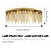 30 Pack Small Plastic Side Hair Comb & Clips for Women - Bridal Wedding Veil Accessory - Buy Online on SooperMarket.com