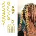 Surplex Dreadlocks Jewellery Hair Spiral Clips Spiral Hair Clip Braids Jewellery Adjustable Metal Cuffs Hair Braiding Bead Hair Rings Aluminium Dreadlocks Accessories for Women Men Braids Decoration