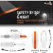 Bluzelle 8m Long Dog Leash for Dogs up to 50kg - Flexible Neon-Orange Reflector Belt with 360 Carabiner Hook Ergonomic Gray Handle & Catchment Brake - Buy Online on SooperMarket.com