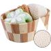 6-Piece Bathroom Set | Scrubbing Balls & Bathing Tools | Shower Supplies for Ultimate Clean - Buy Online on SooperMarket.com