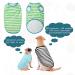 4-Pack Cotton Dog T Shirt Striped Dog Shirt Puppy T-Shirts Dogs Summer Basic T-Shirt for Medium Large dogs Striped Medium - Buy Online on SooperMarket.com