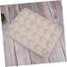 OSALADI 24 Egg Tray Egg Holder with Lid Egg Plate Container Refrigerator Beige 31.5X23.5CM - Buy Online on SooperMarket.com