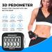 3D Pedometer for Walking - Large Digital Display Step Tracker with Removable Clip Lanyard, Black - Buy Online on SooperMarket.com