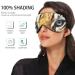 Haskirky Light Blocking Eye Mask | Breathable & Adjustable for Men and Women | Perfect for Travel, Yoga, Meditation, Office, Deep Sleep | Tiger Eyes Design - Buy Online on SooperMarket.com