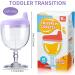4 Pcs Wine Sippy Cup Goblet for Toddlers 8+ Months - Perfect for Baby Kids Birthday Party - Blue Pink Yellow Purple - Buy Online on SooperMarket.com