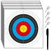 Archery Targets Paper for Backyard,Bow Arrow Targets for Hunting & Archery Targets,Target Practice Accessories(30pcs Standard Archery,10 Rings,16x16 in)