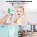 Buy Contactless Infrared Thermometer for Baby Adult & Children - Precise Fever Readings Alarm & 50 Memory Function - Digital LCD Display - White & Purple - Buy Online on SooperMarket.com