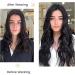 Long Black Wavy Wig for Women 24 Inch Middle Part Curly Synthetic Hair Natural Looking Heat Resistant Fiber for Daily Party Use (Black) - Buy Online on SooperMarket.com
