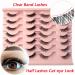 Heracks 14 Pairs Half Lashes Natural Look Cat-Eye Wispy Fluffy False Eyelashes - Reusable DIY Pack (HFS38+HFS62) - Buy Online on SooperMarket.com